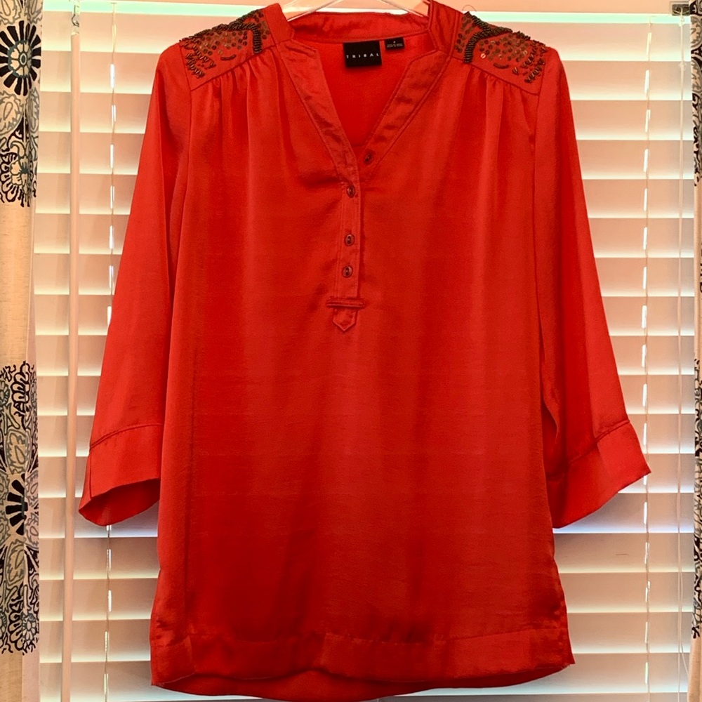 Tribal 3/4 sleeve Tunic top